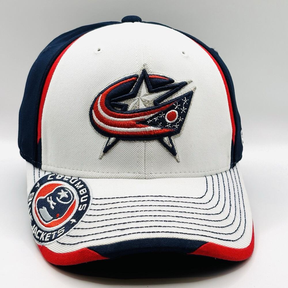 NHL Columbus Blue Jackets Reebok Adult Structured Flex Fit Cap Hat L/XL